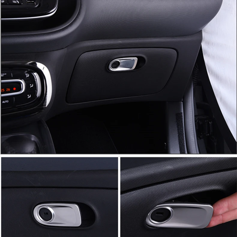Car decoration Car co-pilot Storage Box Handle Trim for Smart 453 Fortwo Forfour Stainless Steel Decorative stickers car styling
Car decoration Car co-pilot Storage Box Handle Trim for Smart 453 Fortwo Forfour Stainless Steel Decorative stickers car styling