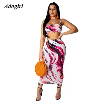 Adogirl Casual Sleeveless Print Women Set Sexy O Neck Crop Top With Long Skirt Slim Two Piece Set Outwear Bodycon Suit Female
Adogirl Casual Sleeveless Print Women Set Sexy O Neck Crop Top With Long Skirt Slim Two Piece Set Outwear Bodycon Suit Female
