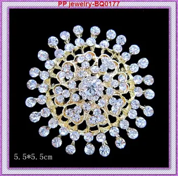 Perfect Quality!!(60pcs/lot)Gold Color Sparkling crystal rhinestone Romantic Wedding brooches!! 
Perfect Quality!!(60pcs/lot)Gold Color Sparkling crystal rhinestone Romantic Wedding brooches!!