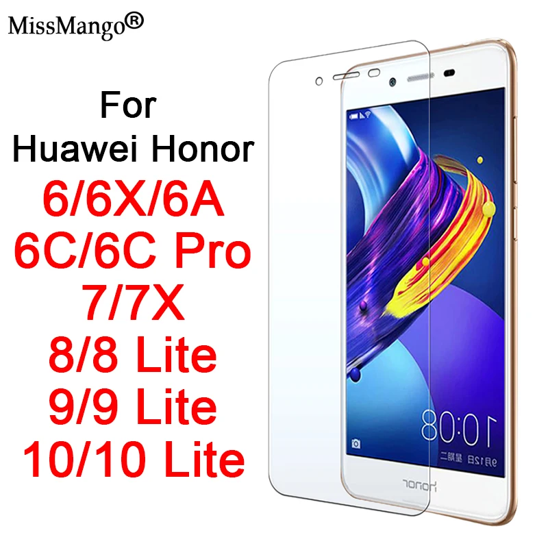 Защитное стекло для Honor 6 c pro закаленное Huawei 6X 6A 7X 7X8 9 10 Lite Защитная пленка экрана