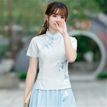 Tee Plus Size 2XL Ethnic Stand Fashion Tshirt Women Harajuku Embroidery Elegant Camisetas Mujer Vintage Tops Indie Folk Pullover
Tee Plus Size 2XL Ethnic Stand Fashion Tshirt Women Harajuku Embroidery Elegant Camisetas Mujer Vintage Tops Indie Folk Pullover
