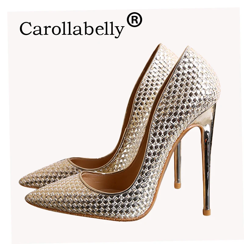 Genuine Leather women high heels women pumps stiletto thin heel women shoes gold silver mental heel party wedding shoes
Genuine Leather women high heels women pumps stiletto thin heel women shoes gold silver mental heel party wedding shoes
