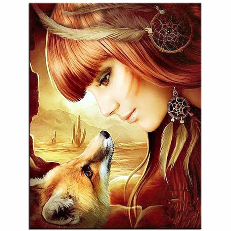 DIY Diamond Painting Embroidery Girl And Fox Decorative Square Pictures Of Rhinestones Hobbies And Craft Home Decor gifts HL088
DIY Diamond Painting Embroidery Girl And Fox Decorative Square Pictures Of Rhinestones Hobbies And Craft Home Decor gifts HL088