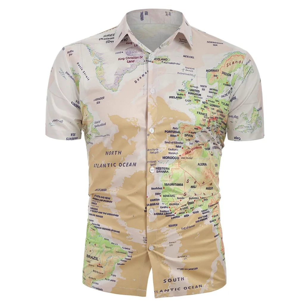 2019 Summer Mens Shirt Slim Fit Short Sleeve Clothing World Map Print With Button Shirt Trend Mens Shirts Size Fashion clothing
2019 Summer Mens Shirt Slim Fit Short Sleeve Clothing World Map Print With Button Shirt Trend Mens Shirts Size Fashion clothing