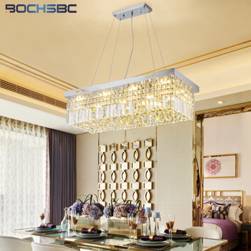 BOCHSBC Chandelier Light Rectangle LED Ceiling K9 Crystal Hanglamp chandeliers and pendants for room dining Dimming lustre Lamp
BOCHSBC Chandelier Light Rectangle LED Ceiling K9 Crystal Hanglamp chandeliers and pendants for room dining Dimming lustre Lamp