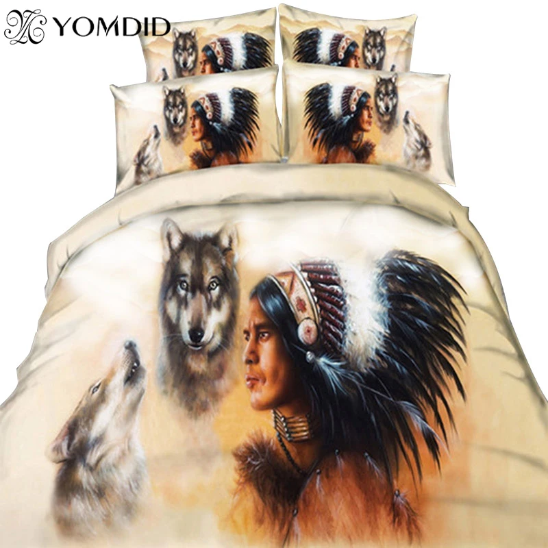 Indians and wolves Bedding Set Reactive Printing 2Pcs/3Pcs For AU/EU/US Duvet Cover Set Single/Twin/ Queen/ King Bedding Set
Indians and wolves Bedding Set Reactive Printing 2Pcs/3Pcs For AU/EU/US Duvet Cover Set Single/Twin/ Queen/ King Bedding Set