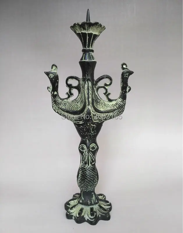Hmoe Decoration Chinese Antique Imitation Bronze Double Phoenix Candler Classic Candleholder Living Room Figurines Craft 
Hmoe Decoration Chinese Antique Imitation Bronze Double Phoenix Candler Classic Candleholder Living Room Figurines Craft