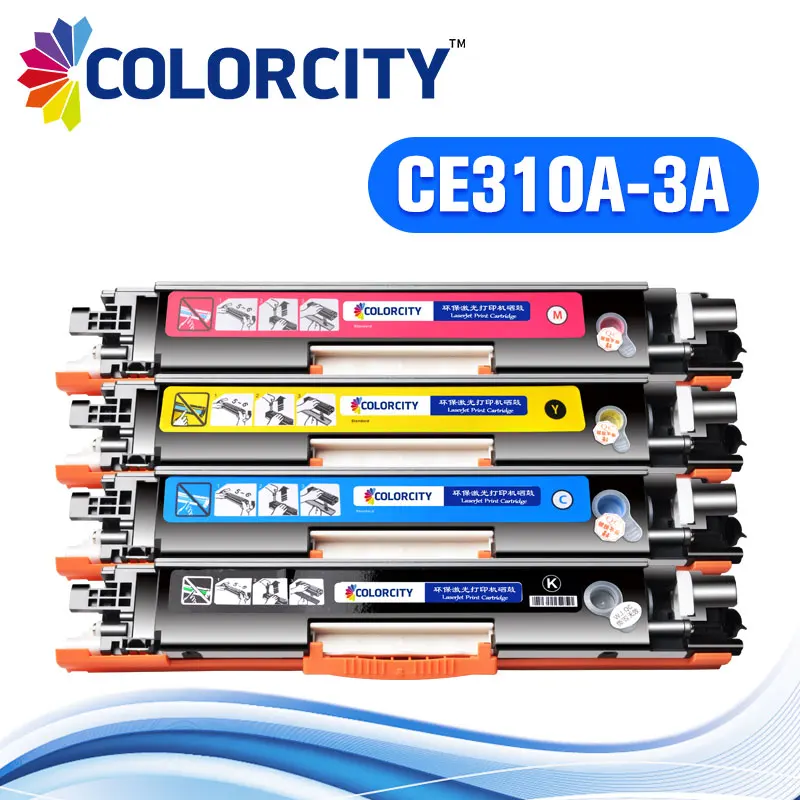 1pc compatible toner cartridge CE310A/CE311A/CE312A/CE313A for HP Pro CP1025 cp 1025 1025nw M275mfp M175a M175nw laser printers
1pc compatible toner cartridge CE310A/CE311A/CE312A/CE313A for HP Pro CP1025 cp 1025 1025nw M275mfp M175a M175nw laser printers