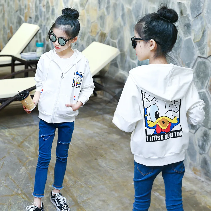 5Y-14Y Baby Girl Jacket Spring 2019 Hooded Cartoon Ducks Windbreaker Coats Children Kids Outerwear Jacket Clothes for A Teenager
5Y-14Y Baby Girl Jacket Spring 2019 Hooded Cartoon Ducks Windbreaker Coats Children Kids Outerwear Jacket Clothes for A Teenager