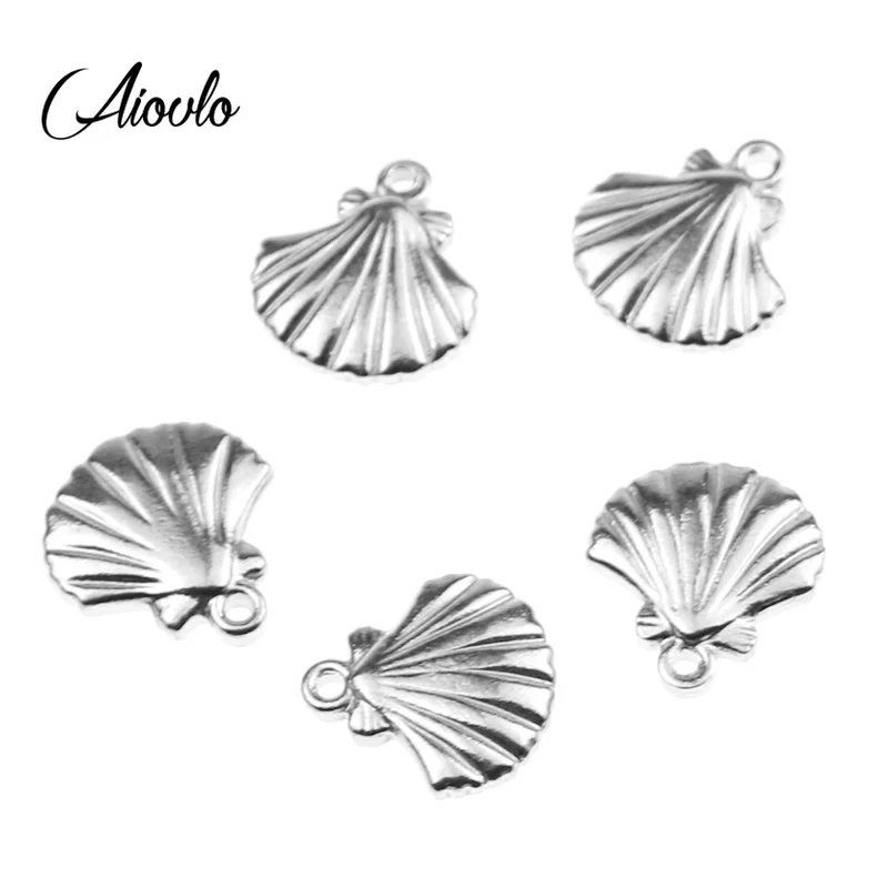 Aiovlo 5pcs/lot Charms Double Sided Shell 14*14mm Stainless Steel Making Pendant for DIY Jewelry Bracelet Necklace making
Aiovlo 5pcs/lot Charms Double Sided Shell 14*14mm Stainless Steel Making Pendant for DIY Jewelry Bracelet Necklace making