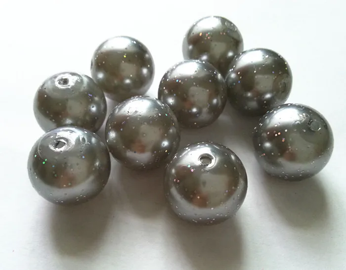 (choose size) 10mm/12mm/20mm gray color Acrylic glitter Powder spraying pearl Beads for Necklace Jewelry
(choose size) 10mm/12mm/20mm gray color Acrylic glitter Powder spraying pearl Beads for Necklace Jewelry