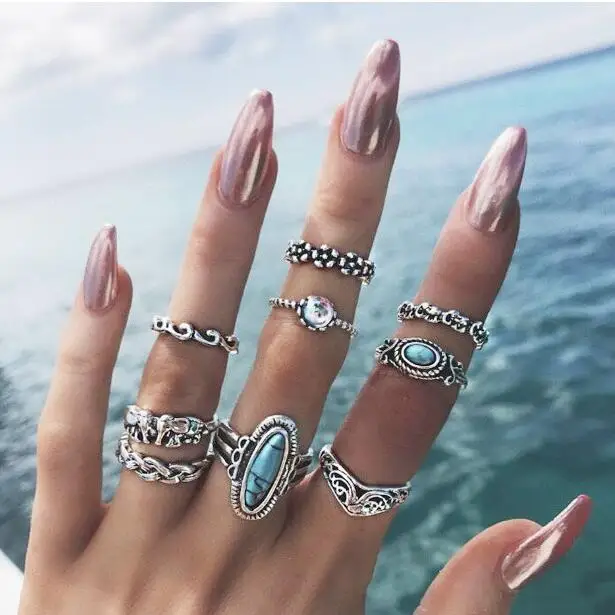 Tocona Vintage Antique Silver Green Rhinestone Elephant Flower Carving Knuckle Rings Set for Women Midi Rings 9 pcs/set 3589
Tocona Vintage Antique Silver Green Rhinestone Elephant Flower Carving Knuckle Rings Set for Women Midi Rings 9 pcs/set 3589