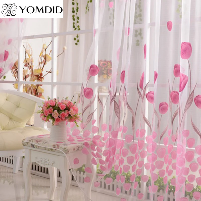 3 Color tulip Printed Curtain Flower Pattern Pastoral Voile Curtains for Living Room Home Cafe Decoration 100*200CM Curtain
3 Color tulip Printed Curtain Flower Pattern Pastoral Voile Curtains for Living Room Home Cafe Decoration 100*200CM Curtain