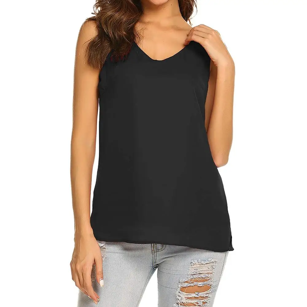 Womens Summer Top Women Chiffon Casual Vest Sleeveless Backless Tank Tops Women 
Womens Summer Top Women Chiffon Casual Vest Sleeveless Backless Tank Tops Women