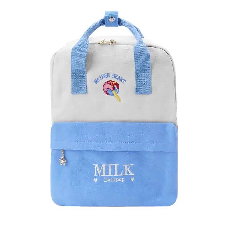 Cute Fruit Letter Embroidery Backpack School Shoulder Bag Canvas Laptop Travel Rucksack for Teenage Girls
Cute Fruit Letter Embroidery Backpack School Shoulder Bag Canvas Laptop Travel Rucksack for Teenage Girls