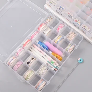 15/36 Grid Transparent Pocket Peripheral Product Paper Tape Storage Box Periphery of Hand Account for Home Small Item
15/36 Grid Transparent Pocket Peripheral Product Paper Tape Storage Box Periphery of Hand Account for Home Small Item