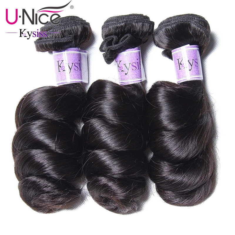 UNice Hair Kysiss Series Loose Wave Bundles Malaysian Hair Weave Bundles Human Hair Weft 3 Bundles 16-26inch Virgin Hair
UNice Hair Kysiss Series Loose Wave Bundles Malaysian Hair Weave Bundles Human Hair Weft 3 Bundles 16-26inch Virgin Hair