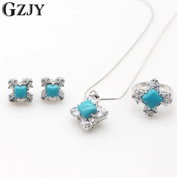 GZJY Fashion Jewelry White Gold Color Square Natural Blue Stone Zircon Cross Pendant Necklace Earring Ring Set For Women I13-1
GZJY Fashion Jewelry White Gold Color Square Natural Blue Stone Zircon Cross Pendant Necklace Earring Ring Set For Women I13-1