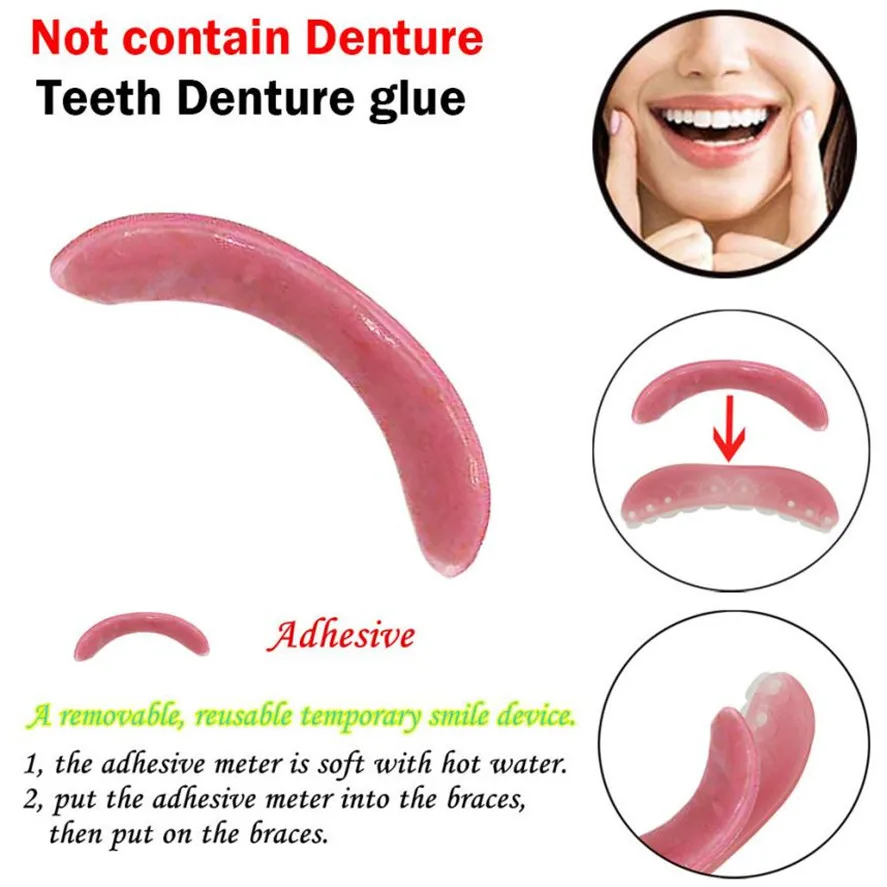 New Denture Adhesives Glue 1pc Temporary Smile Comfort Fit Cosmetic Teeth Denture Glue For Top Denture Teeth 25
New Denture Adhesives Glue 1pc Temporary Smile Comfort Fit Cosmetic Teeth Denture Glue For Top Denture Teeth 25
