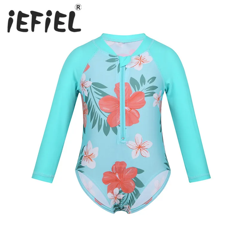 Little Kids Girls Children One-piece Long Sleeves Flower Printed Front Zipper Swimsuit Swimwear Bathing Suit Rash Guard Outfits
Little Kids Girls Children One-piece Long Sleeves Flower Printed Front Zipper Swimsuit Swimwear Bathing Suit Rash Guard Outfits