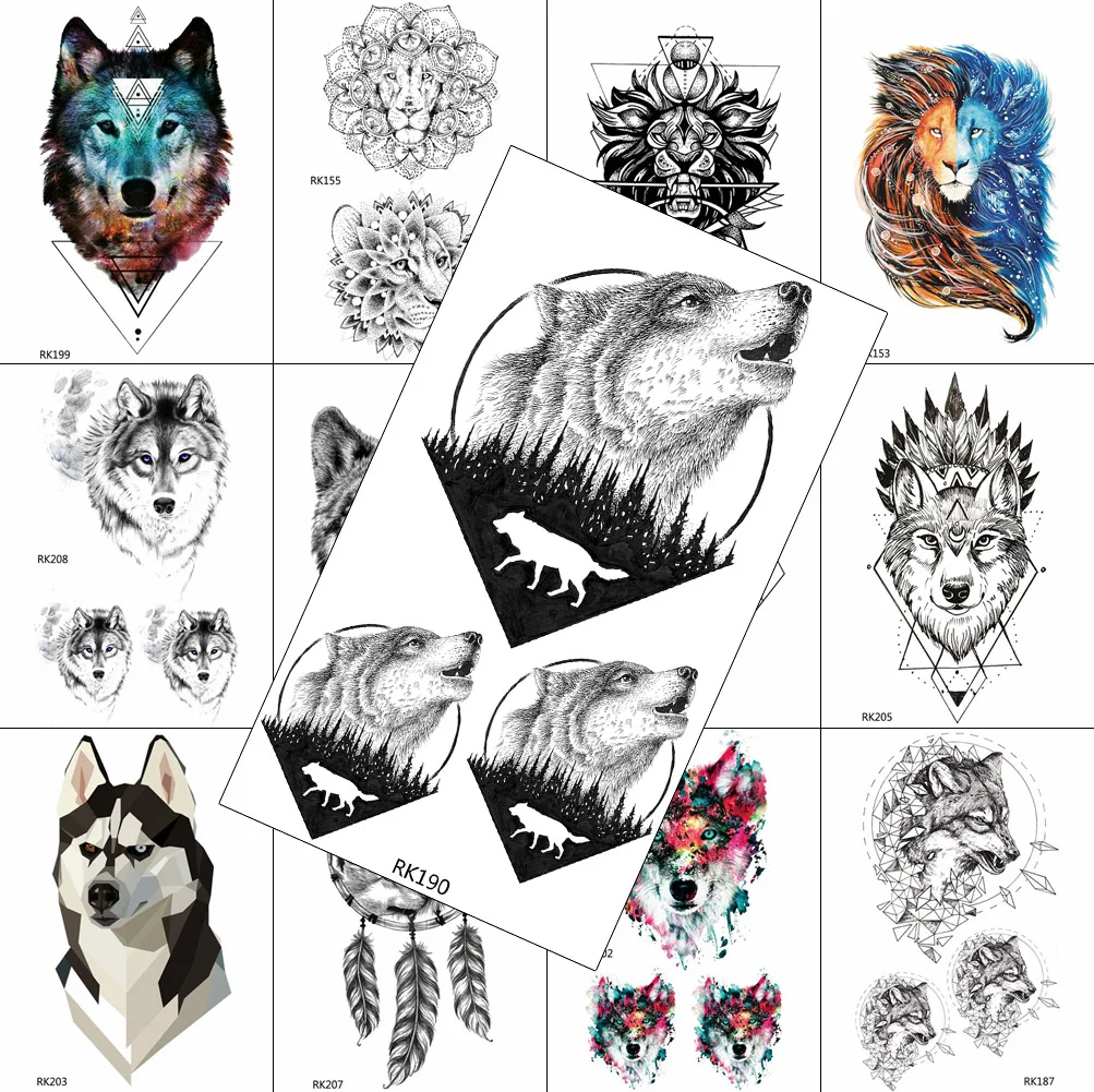 Geometric Wolf Forest Mountain Temporary Tattoos For Men Body Art Drawing Arm Legs Wasit Tattoos Fake Washable Realistic Sticker
Geometric Wolf Forest Mountain Temporary Tattoos For Men Body Art Drawing Arm Legs Wasit Tattoos Fake Washable Realistic Sticker