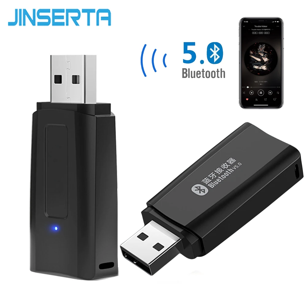 JINSERTA Bluetooth 5.0 Receiver Plug and Play USB Audio Adapter 3.5mm AUX Car Kit Bluetooth Music Player for Car USB Speaker
JINSERTA Bluetooth 5.0 Receiver Plug and Play USB Audio Adapter 3.5mm AUX Car Kit Bluetooth Music Player for Car USB Speaker