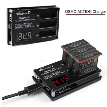 3 in 1 Osmo Action Charger Lithium 1300mAh Battery Osmo Action Charging Kit DC USB Input For DJI Osmo Action Accessories
3 in 1 Osmo Action Charger Lithium 1300mAh Battery Osmo Action Charging Kit DC USB Input For DJI Osmo Action Accessories