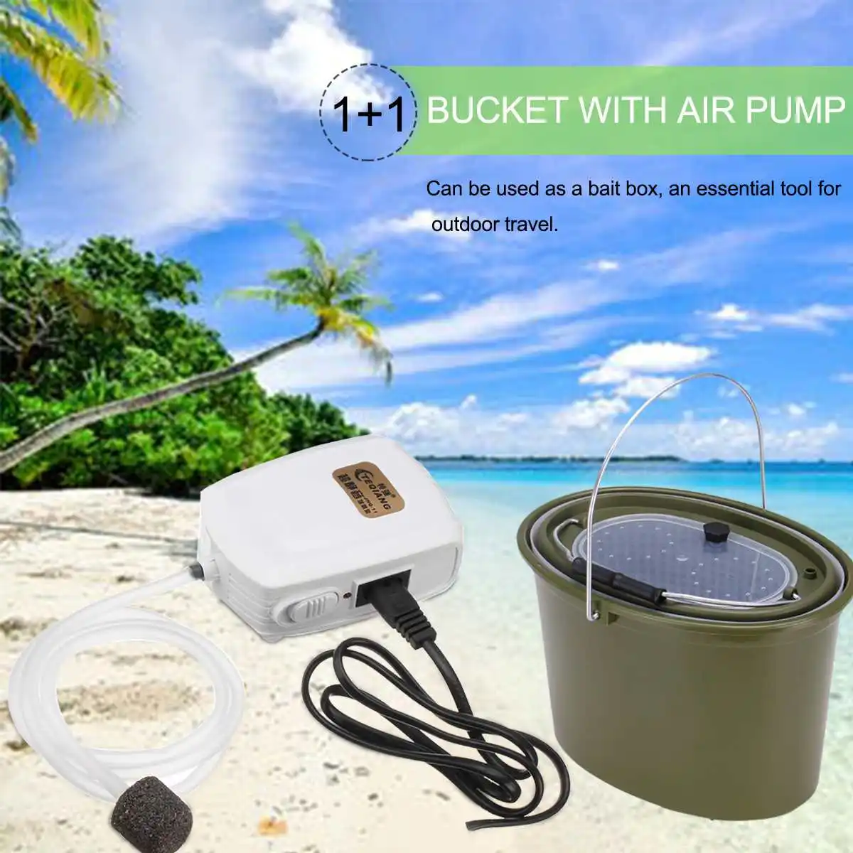 Outdoor Live Bait Fishing Bucket With Outlet Air Pump Oxygen Pump Folding Water Container Fish Holder Fishing Tackle Boxes
Outdoor Live Bait Fishing Bucket With Outlet Air Pump Oxygen Pump Folding Water Container Fish Holder Fishing Tackle Boxes