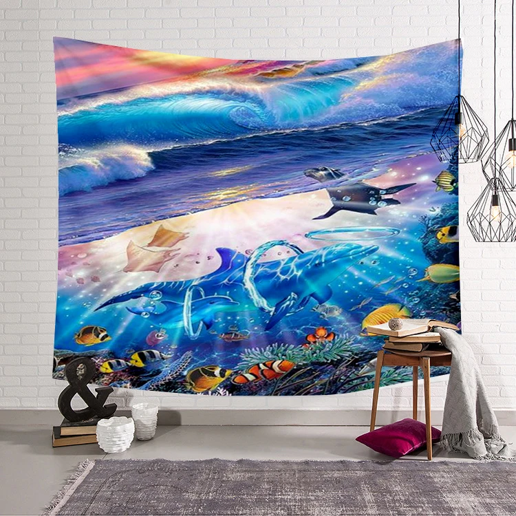 PLstar Cosmos Cute dolphin colorful animal Tapestry 3D Printing Tapestrying Rectangular Home Decor Wall Hanging New style-5
PLstar Cosmos Cute dolphin colorful animal Tapestry 3D Printing Tapestrying Rectangular Home Decor Wall Hanging New style-5