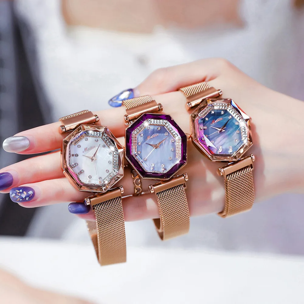 Luxury Brand Women Watch Mesh Belt Magnet Starry Sky Wrist Watch Irregular Rhinestone Dial Ladies Watch Quartz Clock Kol Saati#W
Luxury Brand Women Watch Mesh Belt Magnet Starry Sky Wrist Watch Irregular Rhinestone Dial Ladies Watch Quartz Clock Kol Saati#W
