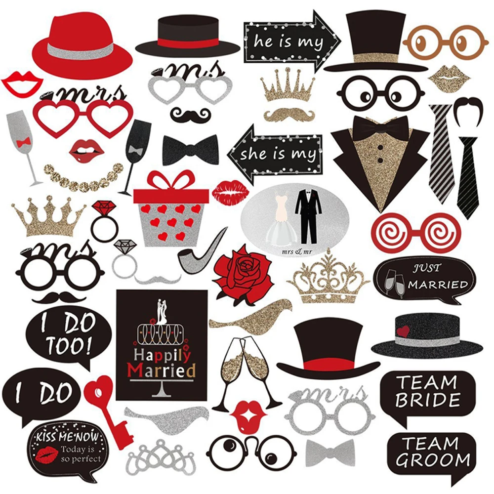 Wedding Party Photo Props 54Pcs/Set Happy Wedding Party Decoration Photobooth Props 2019 Bride Groom Creative Funny Paper Beard
Wedding Party Photo Props 54Pcs/Set Happy Wedding Party Decoration Photobooth Props 2019 Bride Groom Creative Funny Paper Beard