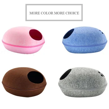 Egg Shell Cat's Bed House Universal Felt Material Cat Litter Four Seasons Nest Cat Bedroom Felt Semi-closed Nest Cat Litter
Egg Shell Cat's Bed House Universal Felt Material Cat Litter Four Seasons Nest Cat Bedroom Felt Semi-closed Nest Cat Litter