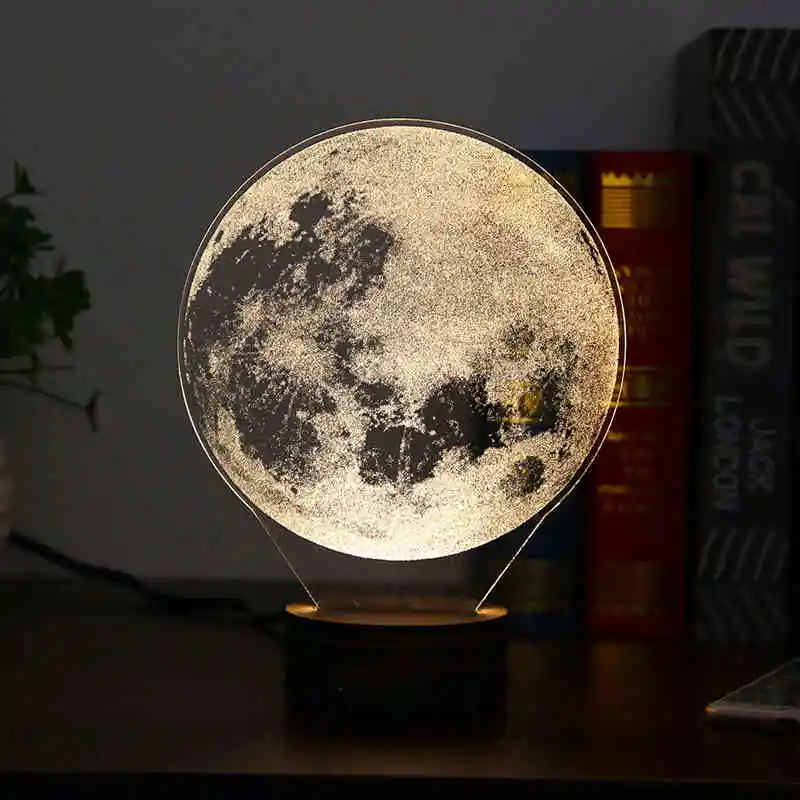 Carving 3D LED Moon Lamp Night Lights USB Christmas Lights Atmosphere Desk Lamps Earth Astronaut Moonlight Home Decor Carving 3D LED Moon Lamp Night Lights USB Christmas Lights Atmosphere Desk Lamps Earth Astronaut Moonlight Home Decor