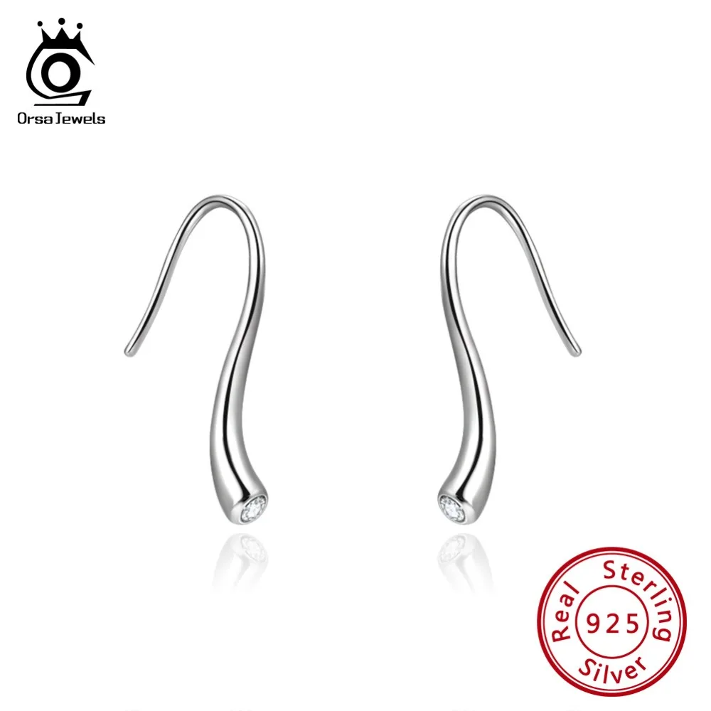 ORSA JEWELS Genuine 925 Irregular Drop Earrings For Women AAA Cubic Zircon Sterling Silver Female Earrings Fashion Jewelry SE145
ORSA JEWELS Genuine 925 Irregular Drop Earrings For Women AAA Cubic Zircon Sterling Silver Female Earrings Fashion Jewelry SE145