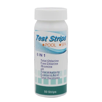 New 6 in 1 Swimming Pool Spa Water Test Strips Papers Chlorine Bromine pH Alkalinity Cyanuric Acid Hardness test Tools
New 6 in 1 Swimming Pool Spa Water Test Strips Papers Chlorine Bromine pH Alkalinity Cyanuric Acid Hardness test Tools