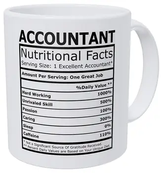 Accountant CPA Nutritional Facts Funny Coffee Mug 11 Ounces Inspirational And Motivational
Accountant CPA Nutritional Facts Funny Coffee Mug 11 Ounces Inspirational And Motivational