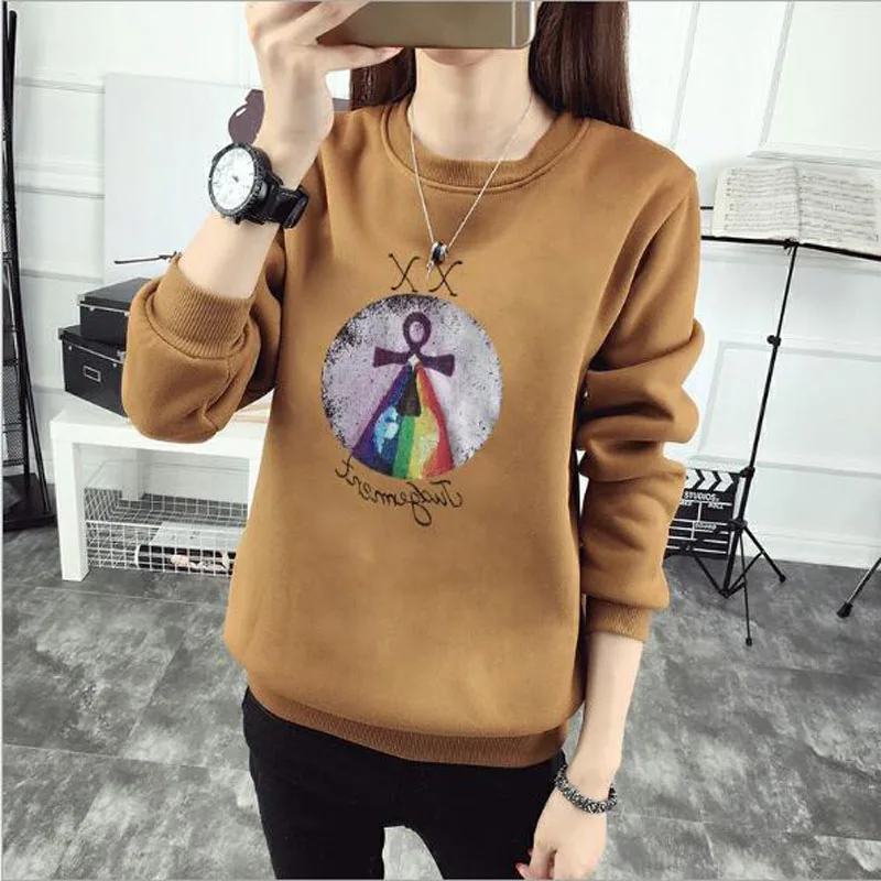 Colorful Cross Print Women Hoodie Spring Autumn Winter Long Sleeve O Neck Women's Sweatshirt Thick Fleece Women Tracksuit
Colorful Cross Print Women Hoodie Spring Autumn Winter Long Sleeve O Neck Women's Sweatshirt Thick Fleece Women Tracksuit