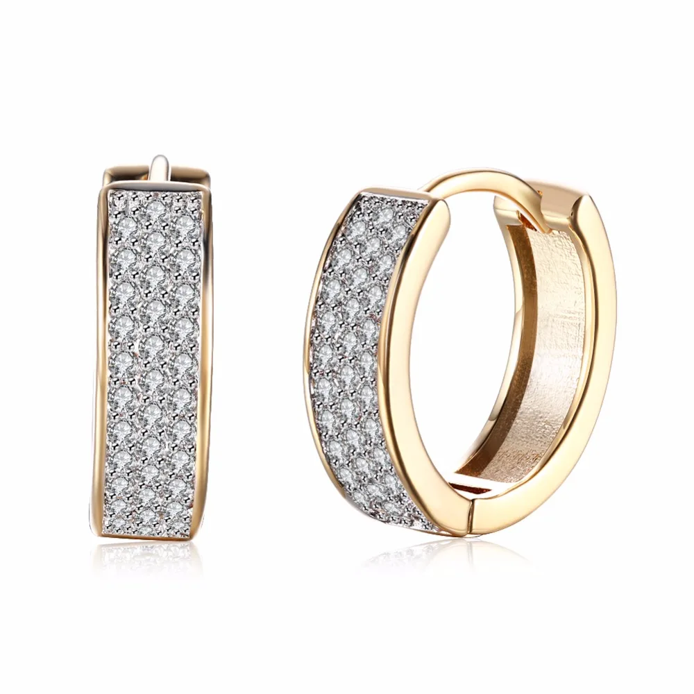 Micro Pave Huggie Earrings for Women Champagne Gold Color Cubic Zirconia Female Wedding Ring Earrings Brincos Oorbellen
Micro Pave Huggie Earrings for Women Champagne Gold Color Cubic Zirconia Female Wedding Ring Earrings Brincos Oorbellen