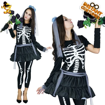 DSPLAY Dark Style New Original Cosplay Costume Black Skeleton Bridge Woman Dress Halloween Party Temperament Newly Charm Outfits
DSPLAY Dark Style New Original Cosplay Costume Black Skeleton Bridge Woman Dress Halloween Party Temperament Newly Charm Outfits