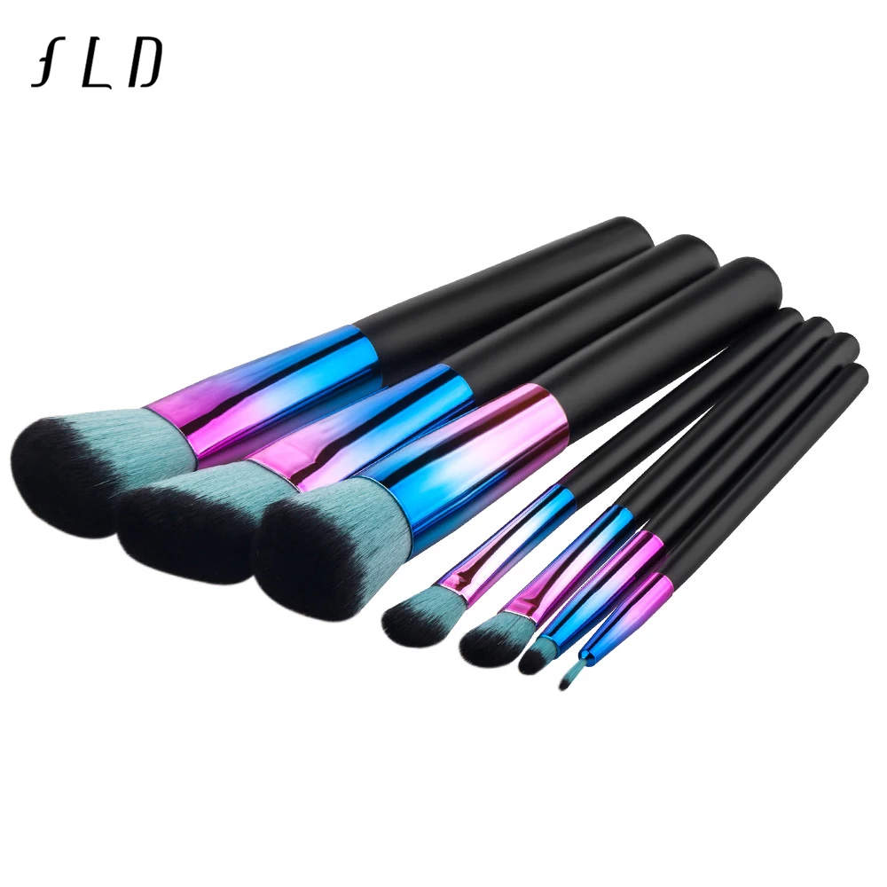 FLD 7pcs Wood Handle makeup brush set Powder Face Eye brushes set Colorful Blush make up brushes set Cosmetic tools
FLD 7pcs Wood Handle makeup brush set Powder Face Eye brushes set Colorful Blush make up brushes set Cosmetic tools