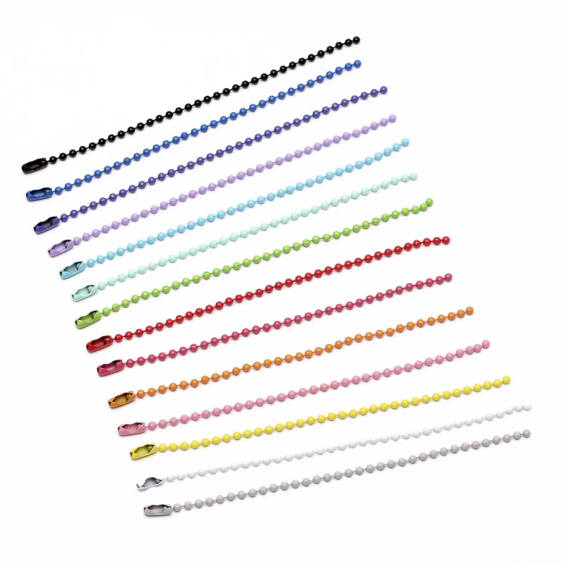 1Pack 12CM length Colorful Ball Bead Chains Fits KeyRing/Key Chain/Dolls/Label Hand Tag Connector DIY Jewelry Making
1Pack 12CM length Colorful Ball Bead Chains Fits KeyRing/Key Chain/Dolls/Label Hand Tag Connector DIY Jewelry Making