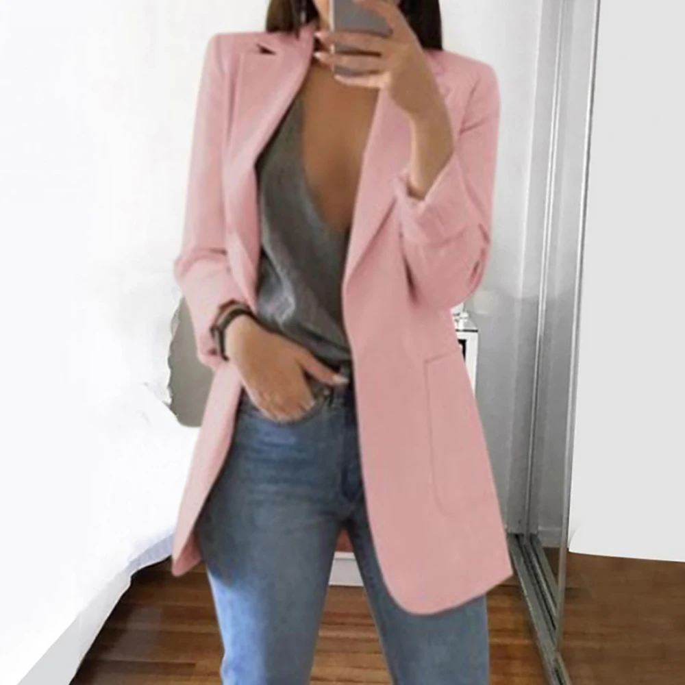 Fashion Casual Womens Open Front Work Office Cardigan Blazer Long Sleeve Jacket Outwear With Pocket
Fashion Casual Womens Open Front Work Office Cardigan Blazer Long Sleeve Jacket Outwear With Pocket