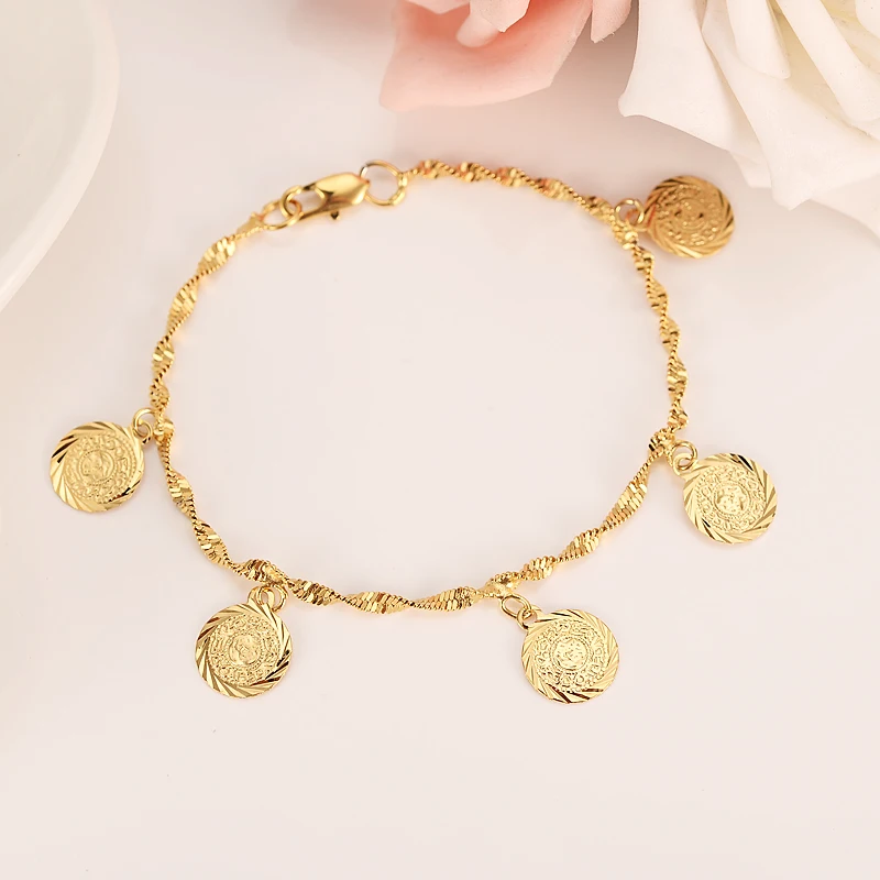 Allah Coin Bracelets For Women Men Gifts Trendy Gold Color Islamic Fashion Jewelry 21CM Link Chain bangle handchain anklet charm
Allah Coin Bracelets For Women Men Gifts Trendy Gold Color Islamic Fashion Jewelry 21CM Link Chain bangle handchain anklet charm