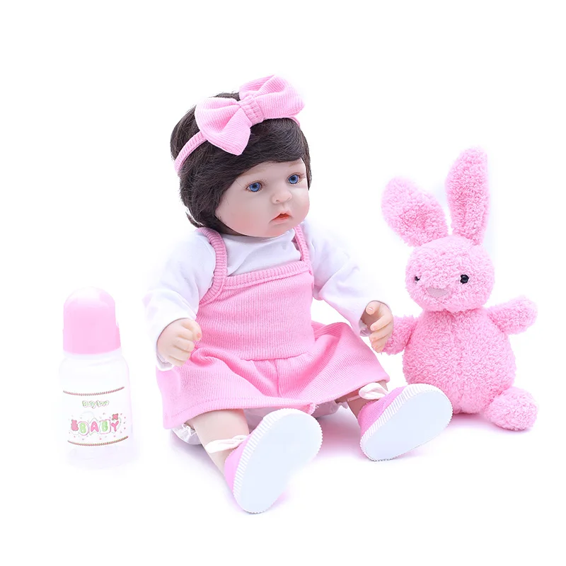 New popular16inch 40cm silicone limbs and cloth body reborn dolls toddler baby girl with pink skirt silicone reborn baby dolls
New popular16inch 40cm silicone limbs and cloth body reborn dolls toddler baby girl with pink skirt silicone reborn baby dolls