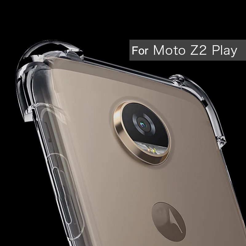 Чехол с подушкой безопасности для Moto Z2 Z 2 Play ультратонкий мягкий прозрачный