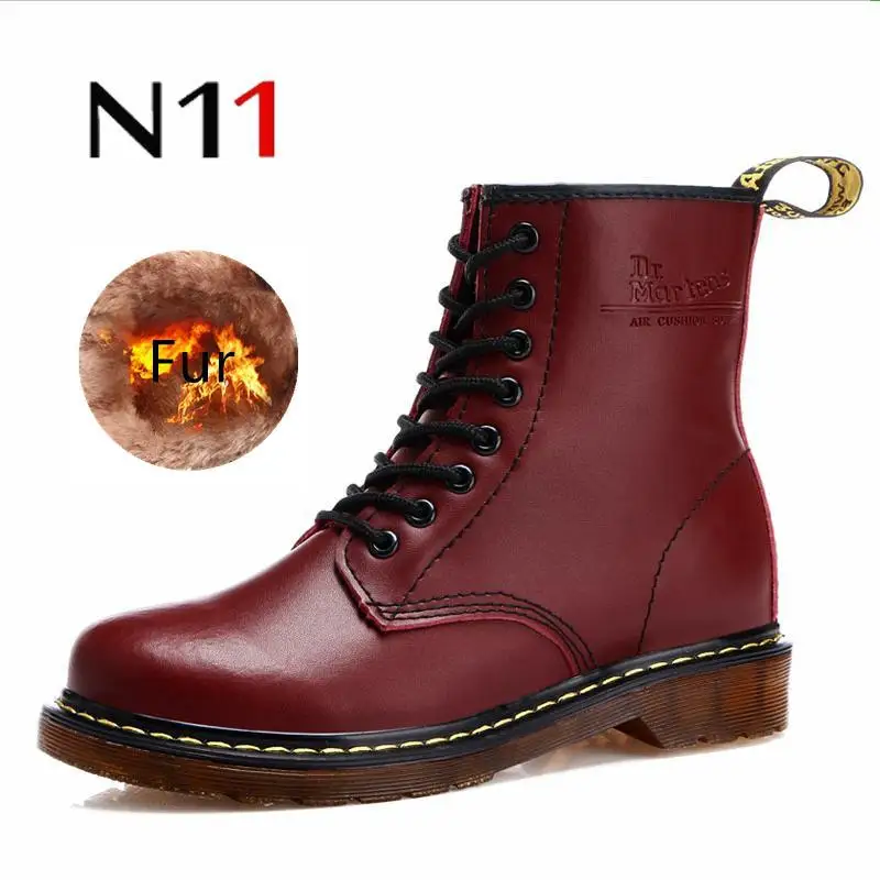 N11 Brand 2018 Women's Leather Autumn And Winter Warm Ankle Boots Couple Models Martin Boots Outdoor Work Shoes Boots Large size
N11 Brand 2018 Women's Leather Autumn And Winter Warm Ankle Boots Couple Models Martin Boots Outdoor Work Shoes Boots Large size