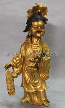 12" Marked Chinese Pure Bronze 24K Gold Liu Hai xi toad Toad Wealth Money Statue
12" Marked Chinese Pure Bronze 24K Gold Liu Hai xi toad Toad Wealth Money Statue