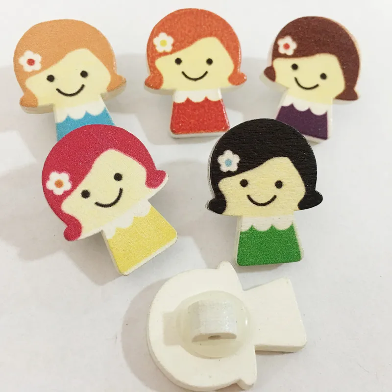 Lovely Girls Style Wood Buttons 50pcs/lot Sewing DIY Craft Pin Decorations 5 Colors Painting Wooden Buttons DIY Accessories
Lovely Girls Style Wood Buttons 50pcs/lot Sewing DIY Craft Pin Decorations 5 Colors Painting Wooden Buttons DIY Accessories