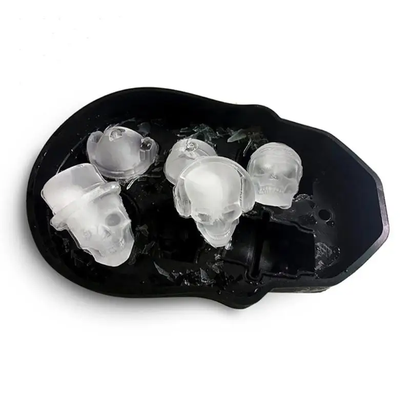 6 Grids 3D Skull Ice Tray Chocolate Candy Mold Silicone Whiskey Cocktail Ice Ice Cream Maker DIY Ice Mould
6 Grids 3D Skull Ice Tray Chocolate Candy Mold Silicone Whiskey Cocktail Ice Ice Cream Maker DIY Ice Mould