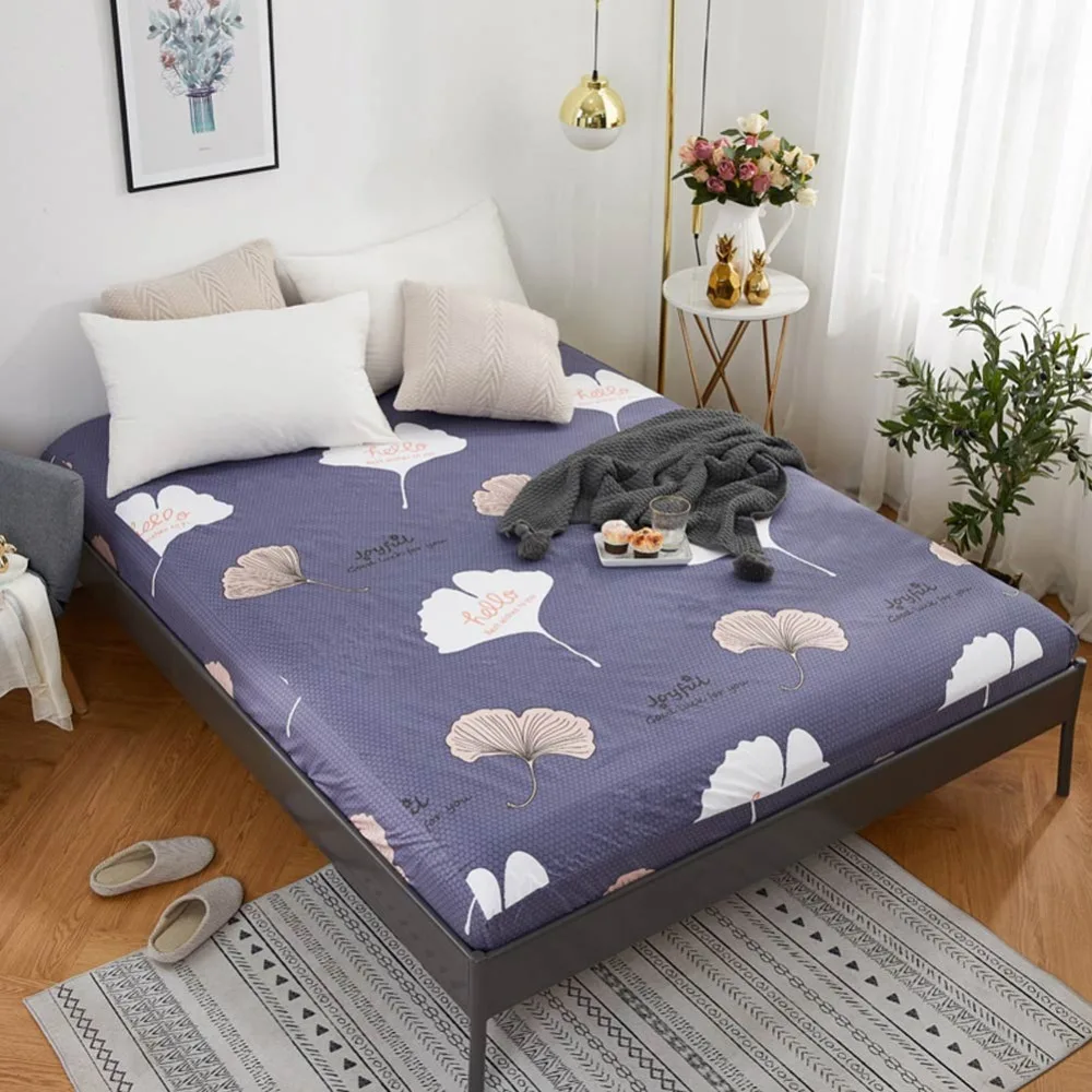 2018 Leaves Dark Grey Brief INS Fitted Sheet(With Elastic Band) Water-proof Bed Mattress Protective Cover Polyester Bed Sheet
2018 Leaves Dark Grey Brief INS Fitted Sheet(With Elastic Band) Water-proof Bed Mattress Protective Cover Polyester Bed Sheet